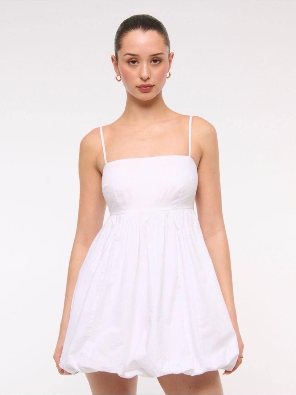 Abercrombie & Fitch Babydoll Bubble Hem Mini Dress